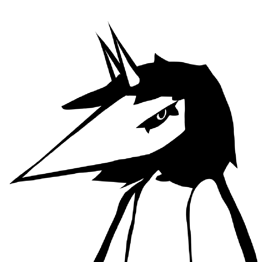 Black and White Icon of my sona, Unit-13155.
